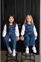 Embroidery Detailed Quilted Denim Jacket, Jeans and Shirt 3-Piece Set - 2