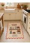 Eta Written and Thematic Patterned Woven Base Decorative Carpet Eta4179 - 2