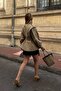 Khaki Epaulettes High Collar Tie-Up Trench Coat - 4025 - 7