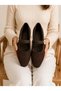 Women's Buckle-Strapped Pointed Toe Stylish Daily Comfortable Ballerina Model - 1001 - 4