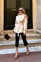 Cream Epaulettes High Collar Tie-Up Trench Coat - 4025 - 6