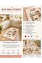 Eta Written and Thematic Patterned Woven Base Decorative Carpet Eta4179 - 4