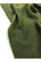Green Embroidered Scalloped Muslin Fabric - 2