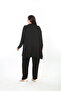 Women's Lycra Viscose Plus Size Cardigan Pants Suit - 8