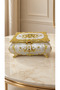Mirrored Jewelry Box Gold Embellished Decorative Jewelry Box with Compartments