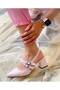 VERONICA POWDER RUGAN 2 BUCKLE SHORT HEEL SANDALS - 3