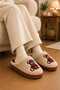 Unisex, Plaid Patterned, Bear Figured, Soft, Plush Winter House Slippers - 5
