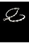 Steel Silver Medium Size Twisted Hoop Earrings - 5