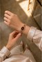 Women's Steel Watch Two-Tone Burgundy Dial Ying Design Vintage Watch – Limited Edition 2026 Women's Wristwatch - 7