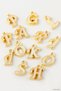 Spt-Gld Yellow Tassel Pendant (235402) Letter C - 2
