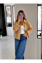 Lined Plaid Buttoned Trench Jacket - 4