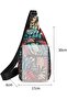 Unisex chest bag lightweight nylon anti-theft multi-compartment - 5