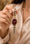 Women's Steel Watch Two-Tone Burgundy Dial Ying Design Vintage Watch – Limited Edition 2026 Women's Wristwatch - 5
