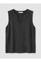 Lcw Everyday Anthracite Crochet Collar Women's Knitwear Undershirt - 5