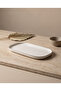 Modern Platinum Silver Gilded Cream Porcelain Boat Serving Plate 30 cm - 5