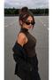 Women's Stand Collar Sleeveless Slim Fit Ultra Soft Flexible Lycra Cotton Basic Body&Blouse - 2