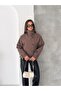 Buttoned Cashmere Jacket with High Collar - 4
