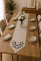 Modern Punch Runner – Stylish Patterned Decorative Table Runner - 2