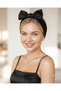 Royale Series Black Satin Hair Scarf with Hair Band Attachment - 3