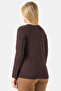 11010 Bi̇tter Bicycle Collar Long Sleeve Basic Knitted Blouse - 4