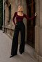 Women's Finger Detail Square Neck Long Sleeve Bodysuit - 2