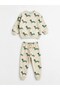 Unisex Kids' Dog Patterned Sweatshirt and Jogger Pants 2-Piece Set - 3