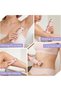 Peach Please Razor, Peach Please 2 In 1 Dual Electric Shaver, Suitable For Women, Painless Hair Removal, Wet And Dry, Suitable For Pubic Hair, Leg Hair, Armpit And Face (Purple) - 6