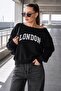 Women's Boat Neck London Printed Sweatshirt 265114
