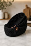 Velona Oval Set of 3 Rope Baskets Bathroom Organizer Decorative Organizer Handmade Basket Set - 2