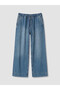 Two Mt Shop Quality Indigo Denim Straight Spanish & Flare Elastic Waist Spanish Flare Leg Women's - 5