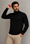 Men's 100% Cotton Half Turtleneck Sweater Long Sleeve Relaxed Fit Basic Knitwear Sweater