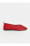 Lcw Steps Red Leather Look Women's Ballerinas - 3