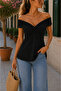 Minimal & Stylish Women's Madonna Collar Draped Flexible Sandy Blouse - 2