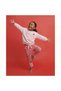 Girl's Cake Printed Sweatshirt and Striped Pants 2-Piece Set