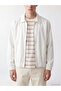 Xside Ecru Relax Fit Gabardine Men's Jacket - 3