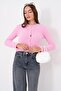Women's Button Closure Bearded Knitwear Knitted Cardigan 265038 - 4