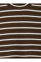 Esvab • Modern & Distinctive Stand Collar Striped Women's Bodysuit - 8
