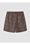 Lcw Swimwear Brown Short Length Patterned Men's Swim Shorts - 6