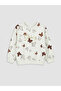 Lcw Kids Ecru Printed Girls' Thick Tracksuit Set - 4
