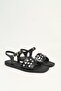 Women's Black Stone Jelly Sandals Pco-1024 - 3
