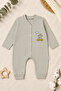 Cars Patterned 3-Piece Baby Boy Jumpsuit - 3