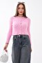 Women's Button Closure Bearded Knitwear Knitted Cardigan 265038 - 2