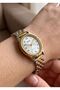 Minimal Oval Case Vintage Model Women's Metal Steel Strap Wristwatch with 2 Years Warranty