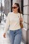 Women's Rabbit Embroidered Two-Thread Sweatshirt 265070