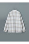 Lcw Vision Ecru Regular Fit Wool Blend Plaid Men's Shirt Jacket - 6