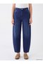 Alita City Lcw Modest Indigo Denim Straight Baggy Fit High Waist Narrowed Leg Women's Jean Pants - 5