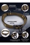 Semi-Strangle Dog Training Collar - Adjustable Woven Khaki - 2