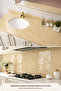 Self Adhesive Yellow Marble Patterned Pvc Covering Foil Countertop Table Cabinet 60X100Cm - 5