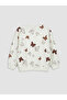 Lcw Kids Ecru Printed Girls' Thick Tracksuit Set - 8