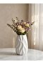 Modern Matte Ceramic Vase with Crinkled Design - 4